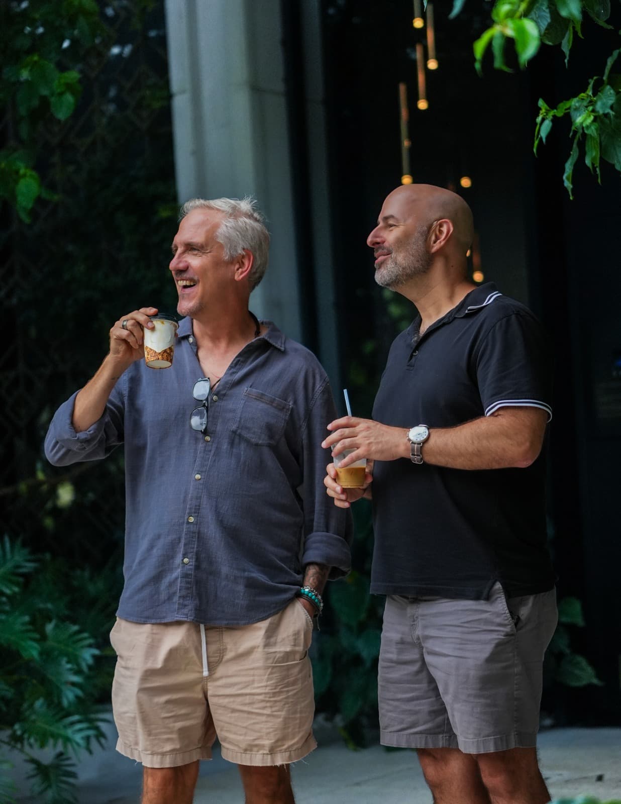 Aaron Bailey and Patrick Jager laughing together in Costa Rica
